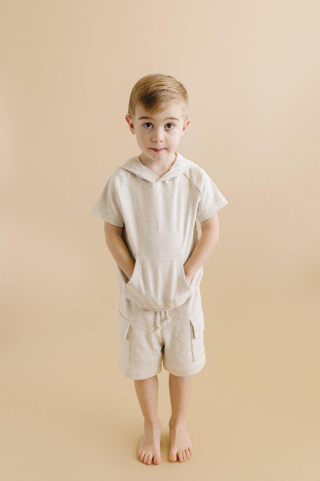Cargo Shorts Set | Oatmeal