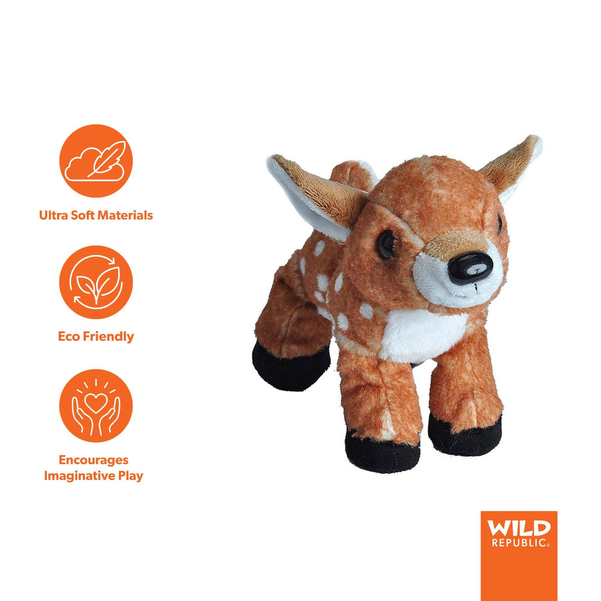 Hug'Ems-Mini Fawn Stuffed Animal 7"