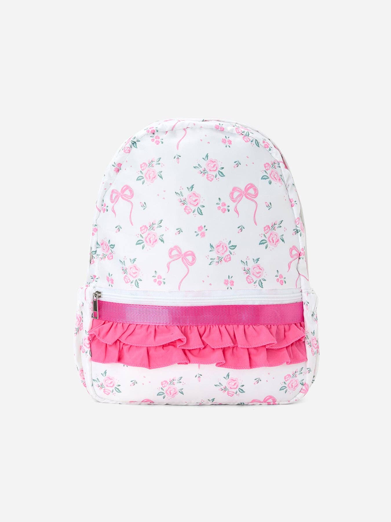 Floral Bow Ruffle Toddler Backpack