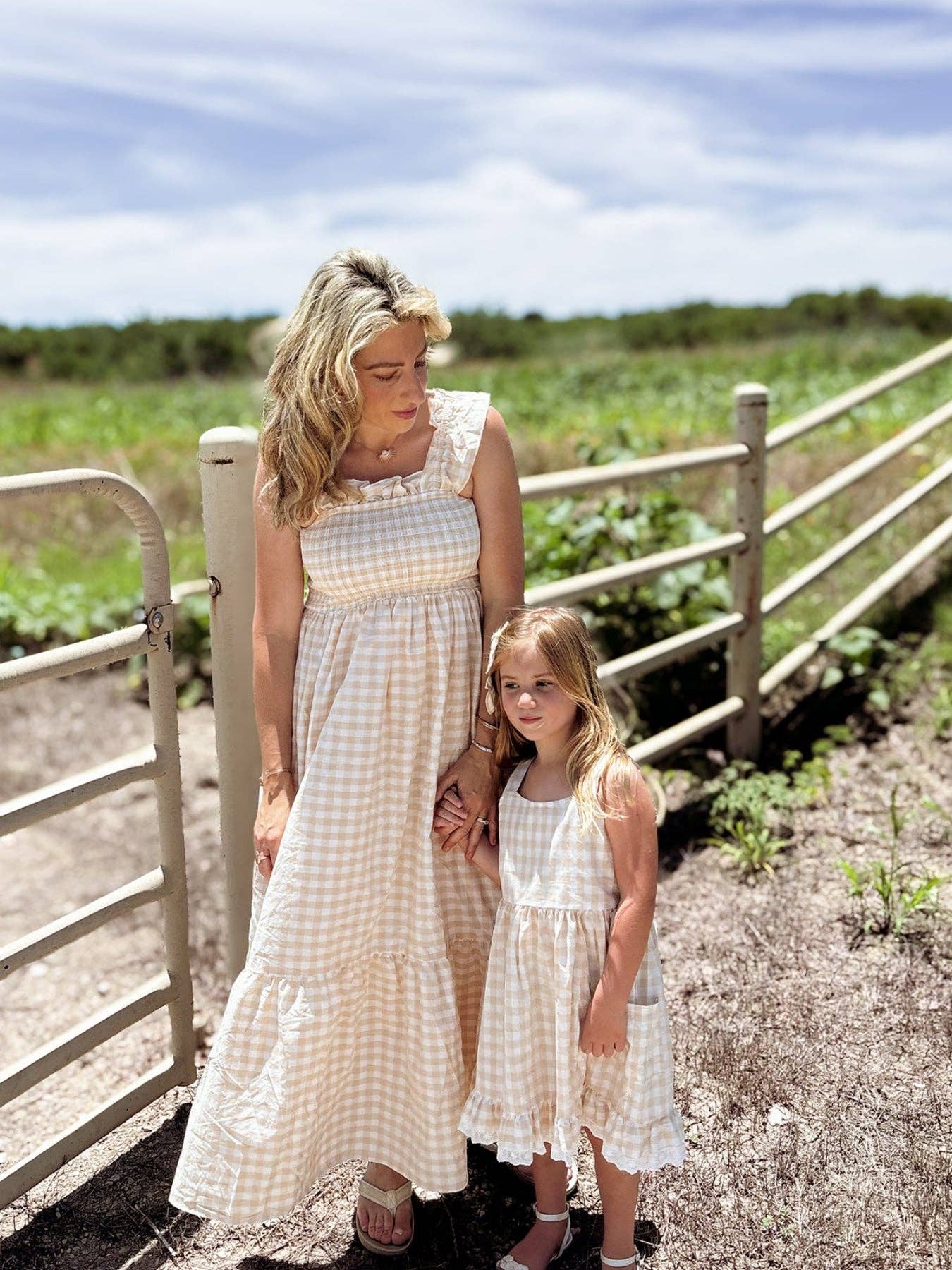 Mommy & Me Plaid Dress With Pocket