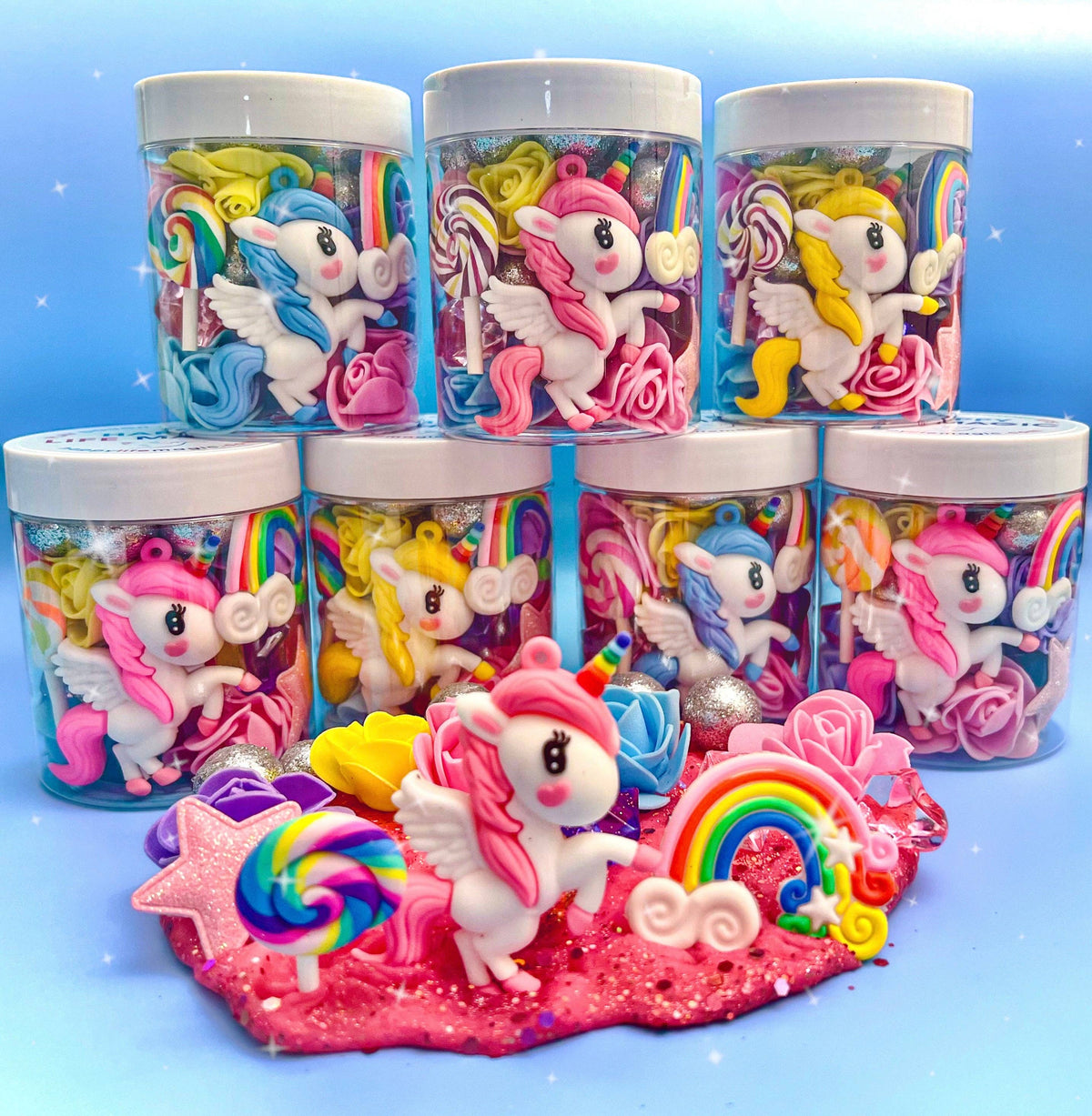 Unicorn Dreams Play Dough Jar