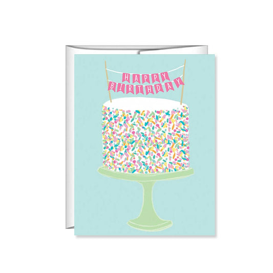 Sprinkle Birthday Cake Card