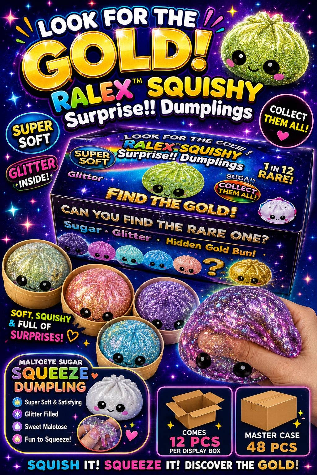 Maltose Squishy Surprise Dumplings – Sugar Squeeze