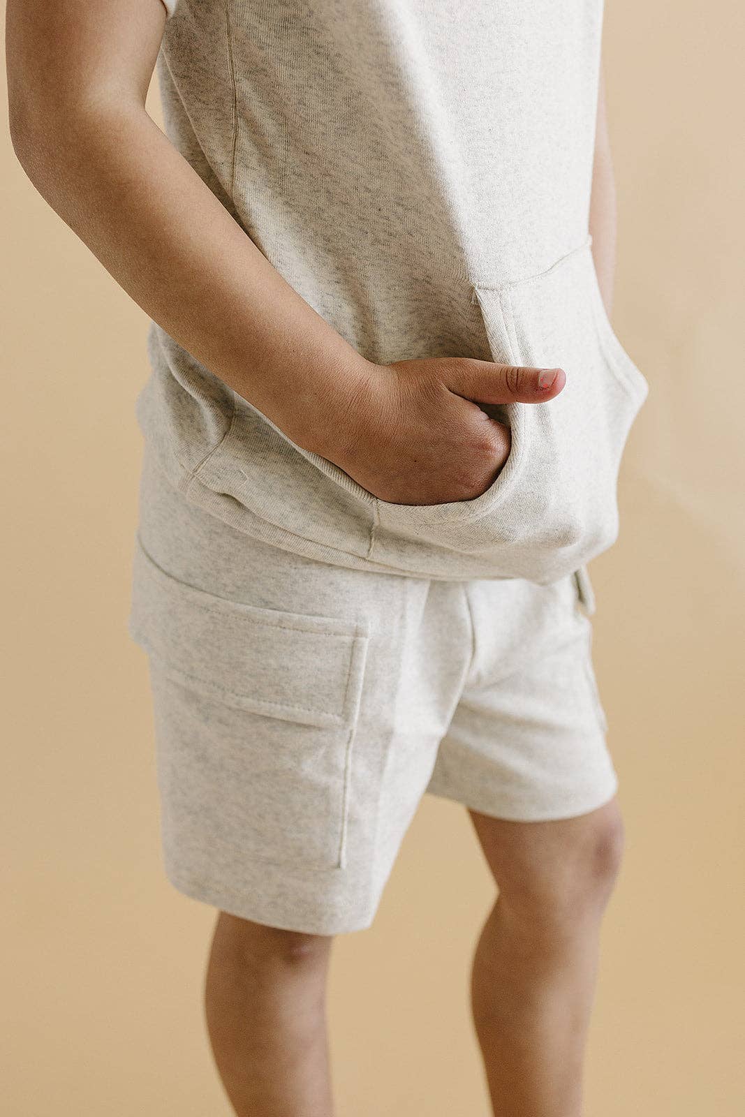 Cargo Shorts Set | Oatmeal