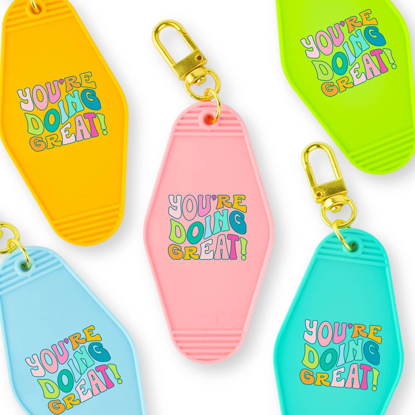 Motel Keychain | You're Doing Great!