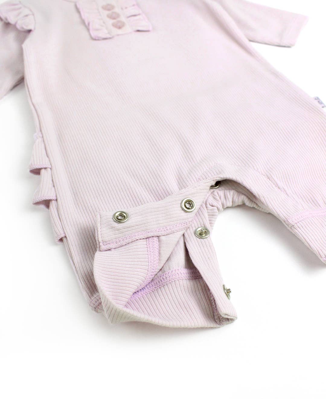 Lavender Fog Rib Henley Jumpsuit