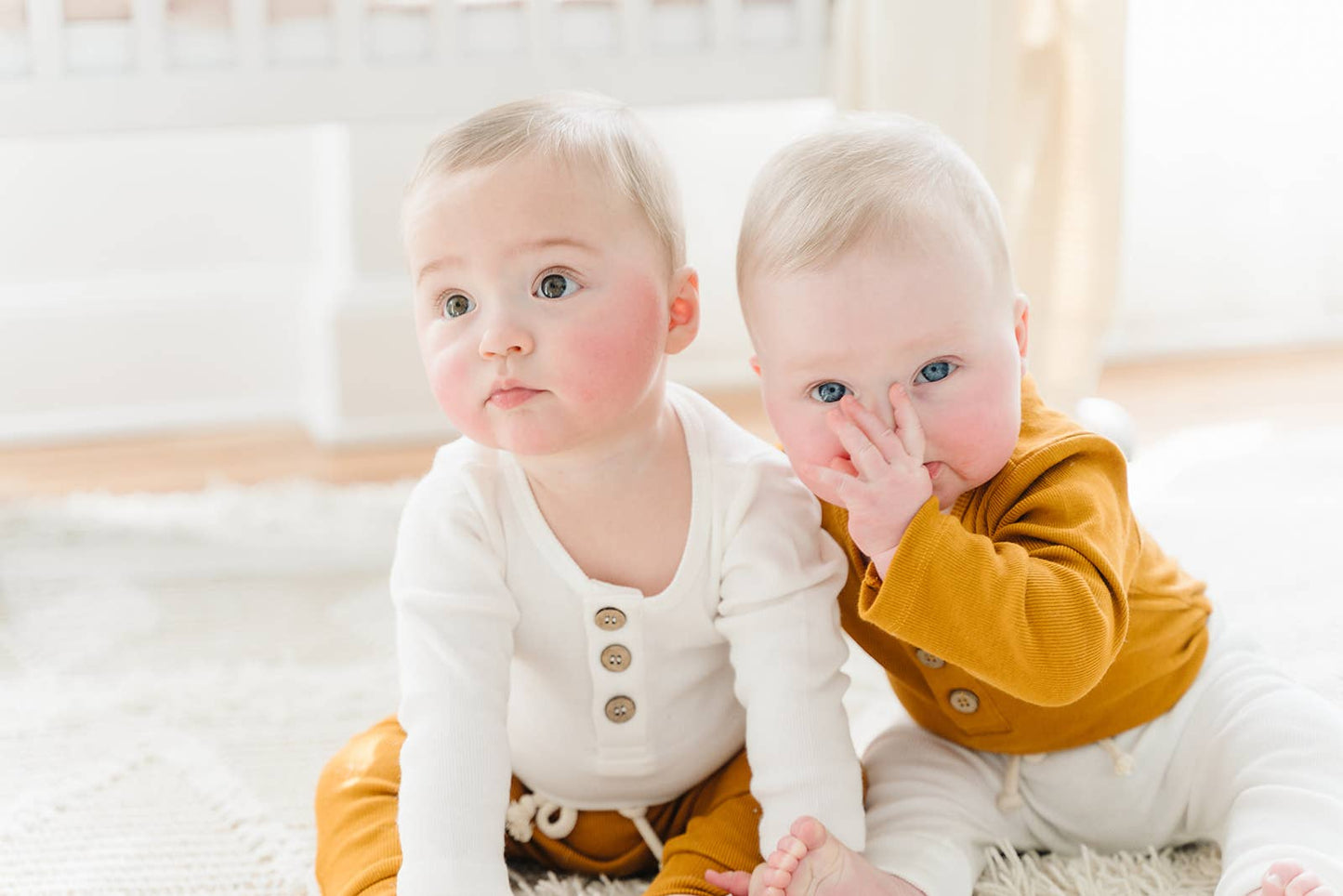 Organic 3 Button Bodysuit | Milk