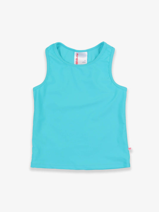 Girls Bright Aqua Active Tank Top