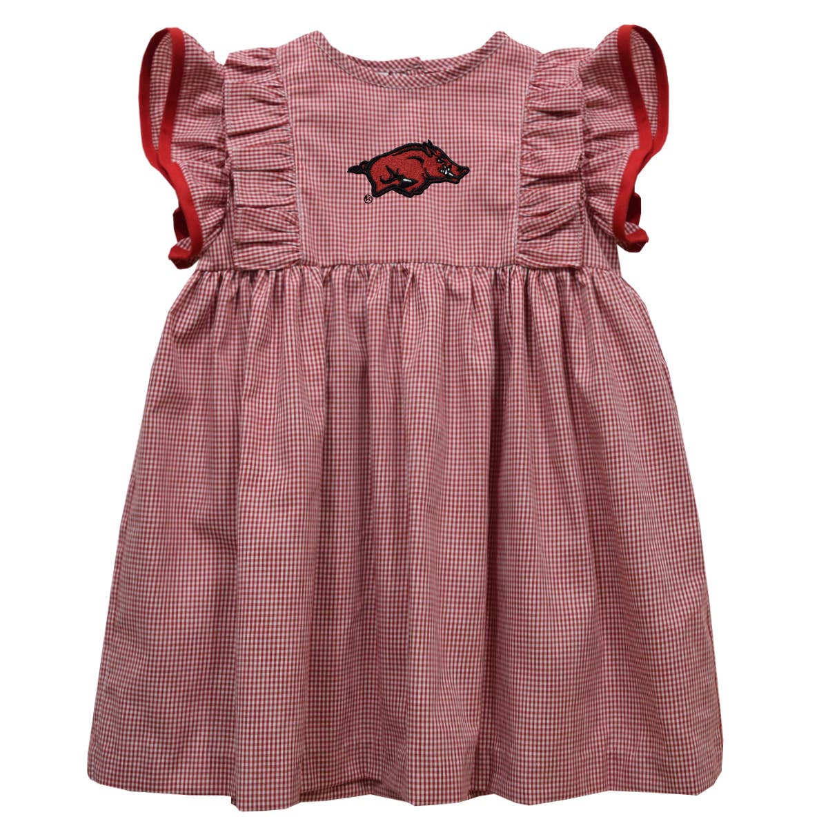Arkansas Razorback Embroidered Dress