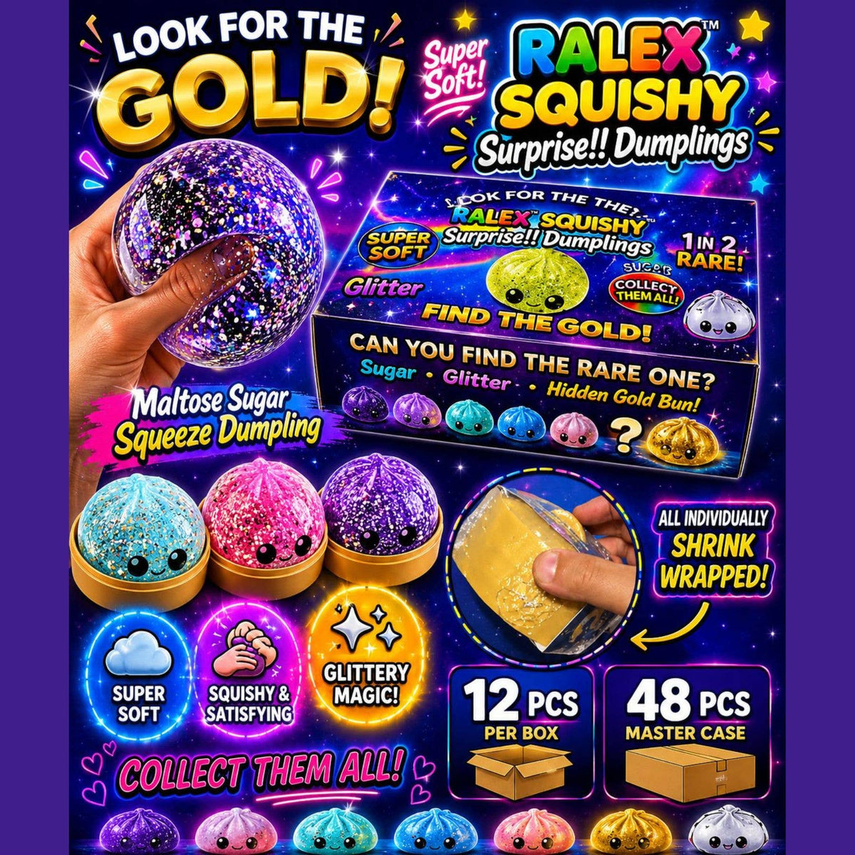 Maltose Squishy Surprise Dumplings – Sugar Squeeze
