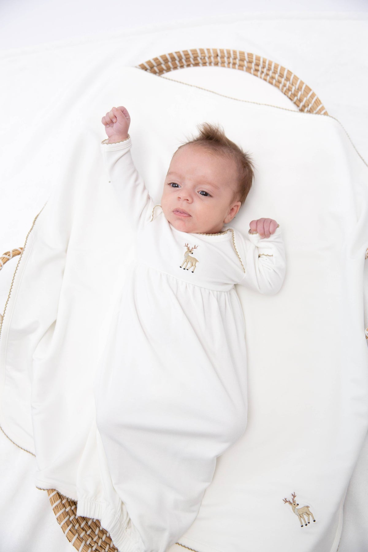 Deer - Pip Embroidered Gown