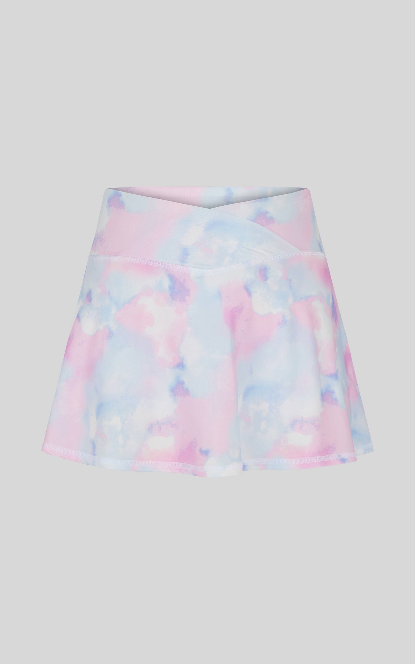 Girls Jersey Crossover Waistband Active Tennis Skort