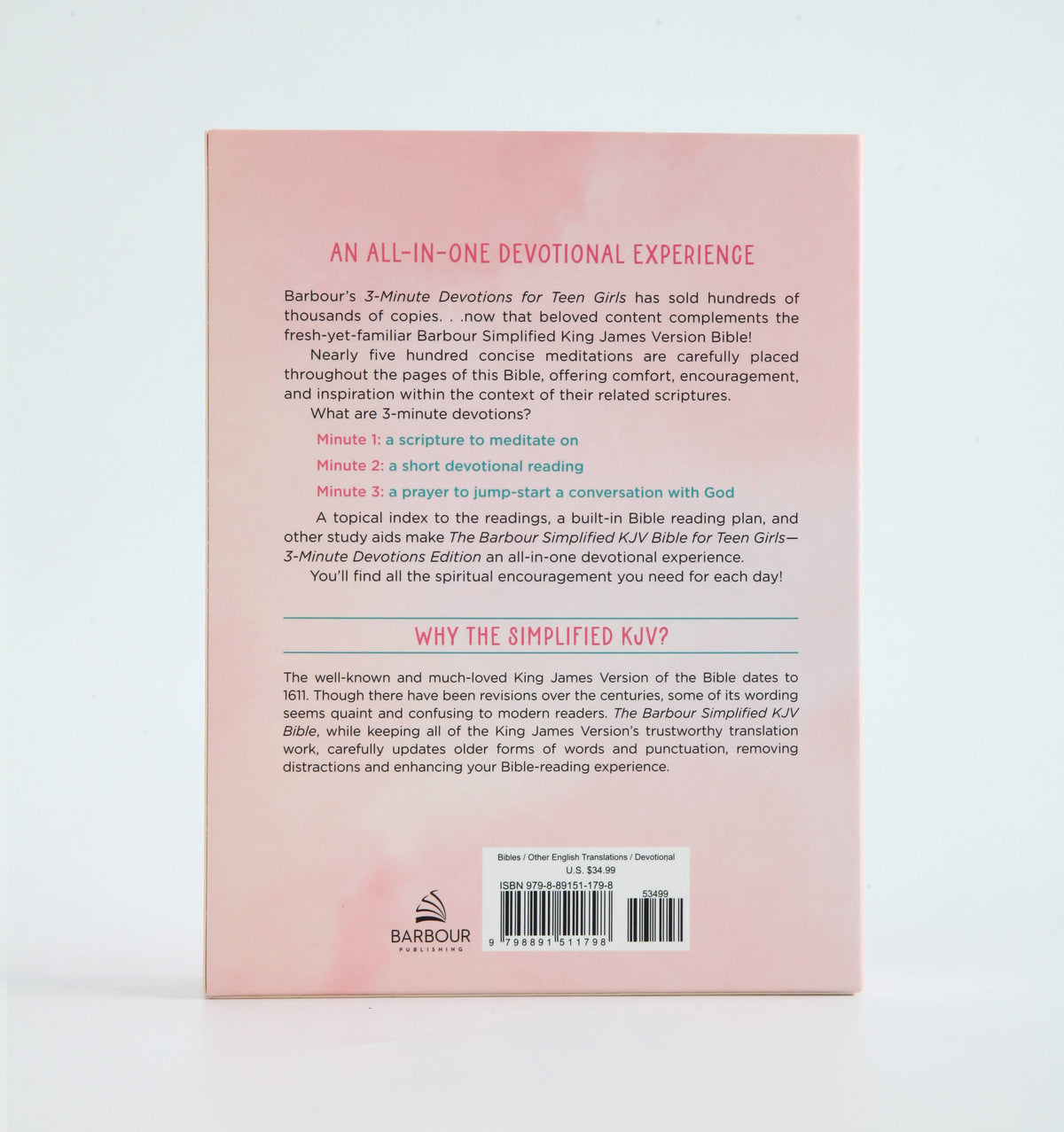 The Barbour Simplified KJV Bible for Teen Girls